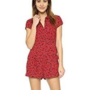 Free People Red Romper
